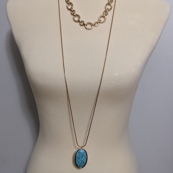 Nordstrom Layered Stone Pendant Necklace - Picture 7 of 7